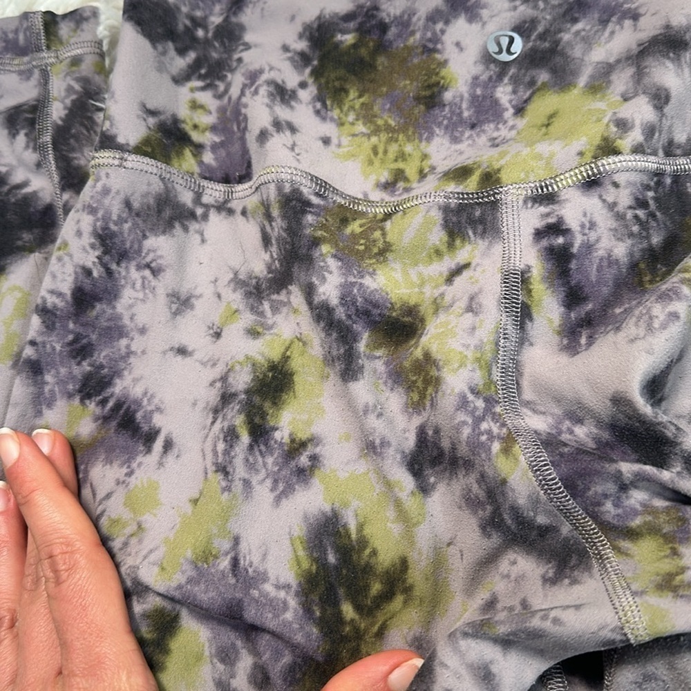 Lululemon Align High-Rise Pant 28" Radial Tie Dye Mauve Grey Multi - Picture 3 of 5